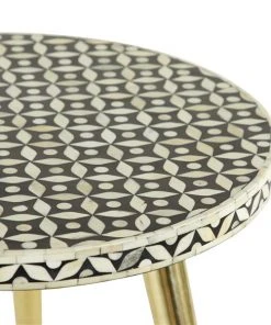 Grayson Lane Gold Wood Round End Table -GRAYSON LANE shop 330857397 AlternateImage3 l