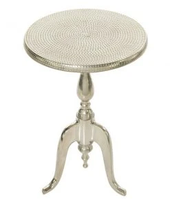 Grayson Lane Traditional Silver Metal Round End Table -GRAYSON LANE shop 330857401 AlternateImage5 l
