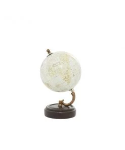 Grayson Lane 9-in x 5-in Black and White Wood Traditional Globe