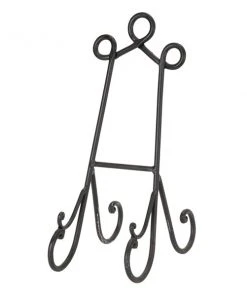 Grayson Lane 6-in x 14-in Traditional Easel in Black Metal