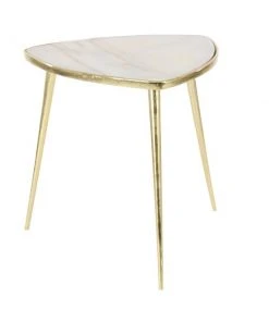 Grayson Lane Modern Gold Aluminum and Wood Triangle End Table 7 Grayson Lane Modern Gold Aluminum and Wood Triangle End Table -GRAYSON LANE shop 330857406 AlternateImage5 l