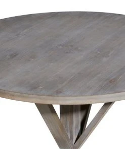 Grayson Lane Farmhouse Brown/Grey Wood Round End Table -GRAYSON LANE shop 330857409 AlternateImage4 l