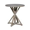 Grayson Lane Farmhouse Brown/Grey Wood Round End Table
