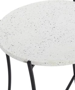 Grayson Lane Black and White Terrazzo Round End Table -GRAYSON LANE shop 330857413 AlternateImage3 l