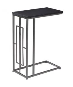 Grayson Lane Grey Iron with Wood Rectangular End Table