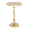 Grayson Lane Traditional Gold Pedestral End Table