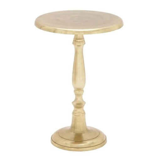 Grayson Lane Traditional Gold Pedestral End Table -GRAYSON LANE shop 330857419 MainImage 001 l
