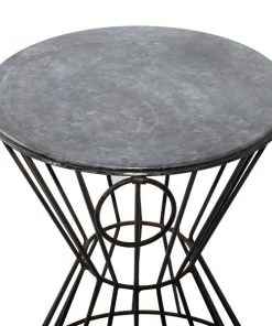 Grayson Lane Grey Iron Round End Table/Stool -GRAYSON LANE shop 330857420 AlternateImage3 l