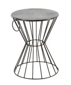 Grayson Lane Grey Iron Round End Table/Stool -GRAYSON LANE shop 330857420 AlternateImage5 l