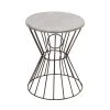 Grayson Lane Grey Iron Round End Table/Stool