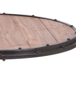 Grayson Lane Industrial Black Chinese Fir and Metal Round End Table -GRAYSON LANE shop 330857424 AlternateImage3 l