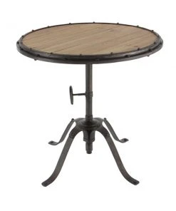 Grayson Lane Industrial Black Chinese Fir and Metal Round End Table -GRAYSON LANE shop 330857424 AlternateImage6 l