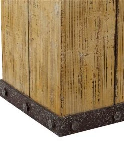 Grayson Lane Rustic Brown Wood Square Pedestral End Table - Set of 3 -GRAYSON LANE shop 330857425 AlternateImage3 l