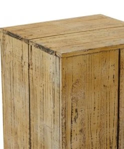 Grayson Lane Rustic Brown Wood Square Pedestral End Table - Set of 3 -GRAYSON LANE shop 330857425 AlternateImage4 l