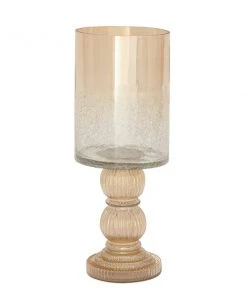 Grayson Lane Traditional Gold Glass Hurricane Candle Holder -GRAYSON LANE shop 330857435 AlternateImage5 l