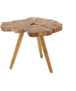 Grayson Lane Rustic Brown Teak Wood Live Edge End Table -GRAYSON LANE shop 330857439 AlternateImage6 l