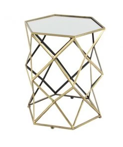 Grayson Lane Gold And Black Mirror Hexagon End Table -GRAYSON LANE shop 330857440 AlternateImage6 l
