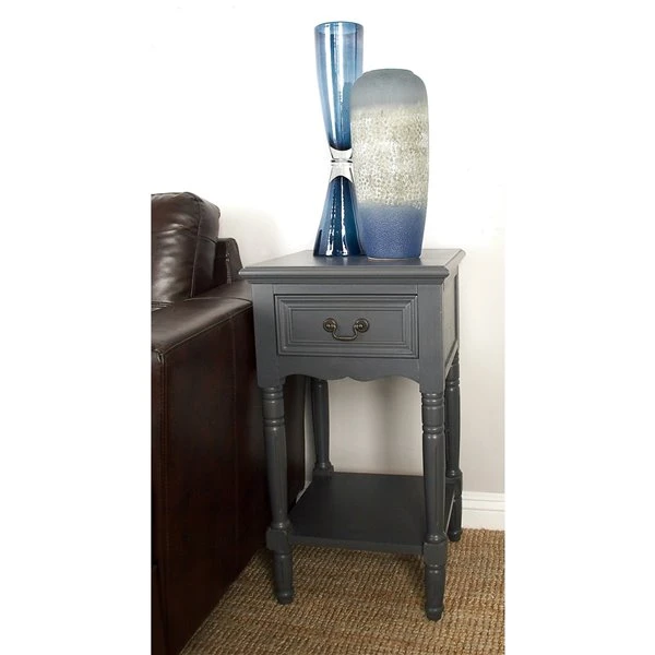 Grayson Lane Traditional Grey Wood Rectangular End Table 2 Grayson Lane Traditional Grey Wood Rectangular End Table - Image 2