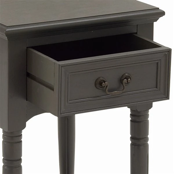 Grayson Lane Traditional Grey Wood Rectangular End Table 3 Grayson Lane Traditional Grey Wood Rectangular End Table - Image 3