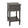 Grayson Lane Traditional Grey Wood Rectangular End Table