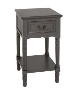 Grayson Lane Traditional Grey Wood Rectangular End Table