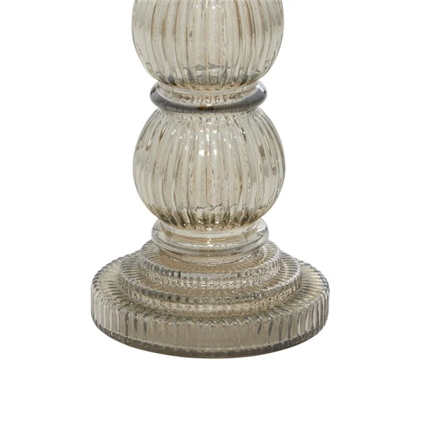 Grayson Lane Set of 3 Traditional Glass Pillar Candle Holder 4 Grayson Lane Set of 3 Traditional Glass Pillar Candle Holder - Image 4