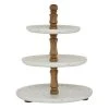 Grayson Lane 19-in x 14-in Contemporary 3-Tier Tray Stand in White Wood