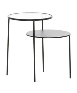 Grayson Lane Modern Black Glass Round End Table -GRAYSON LANE shop 330857456 AlternateImage5 l