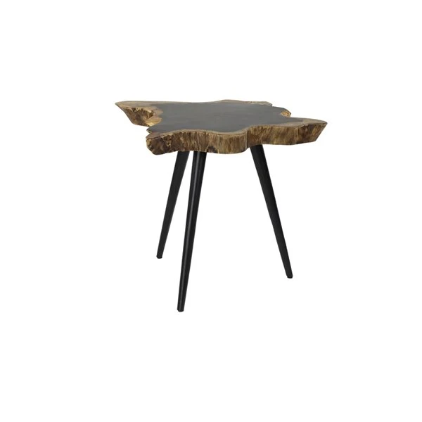 Grayson Lane Brown Rosewood and Metal Live Edge End Table 1 Grayson Lane Brown Rosewood and Metal Live Edge End Table