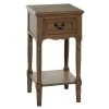 Grayson Lane Traditional Brown Wood Square End Table