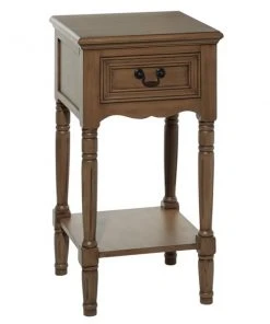 Grayson Lane Traditional Brown Wood Square End Table