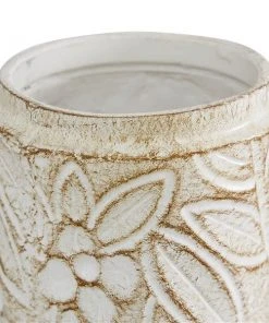 Grayson Lane Set of 2 Farmhouse White Decorative Jars -GRAYSON LANE shop 330857461 AlternateImage3 l