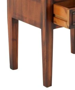Grayson Lane Traditional Brown Pine Wood Rectangular End Table -GRAYSON LANE shop 330857473 AlternateImage4 l