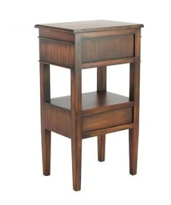 Grayson Lane Traditional Brown Pine Wood Rectangular End Table -GRAYSON LANE shop 330857473 AlternateImage5 l