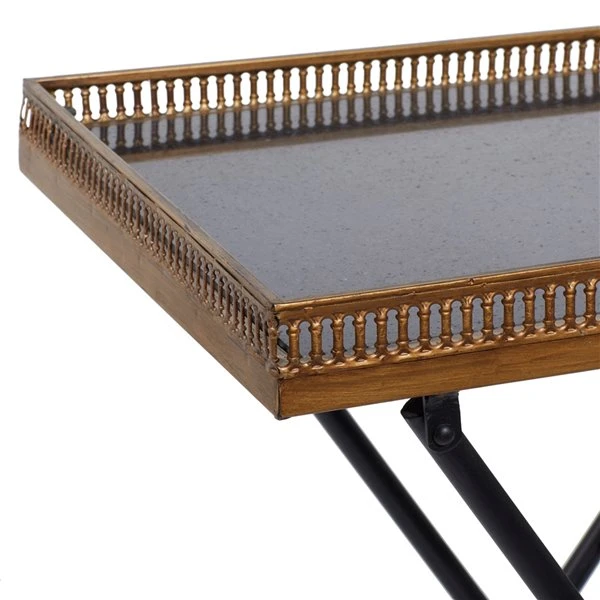 Grayson Lane Traditional Gold Granite/Marble Rectangular End Table 4 Grayson Lane Traditional Gold Granite/Marble Rectangular End Table - Image 4