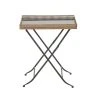 Grayson Lane Traditional Gold Granite/Marble Rectangular End Table