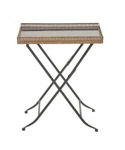 Grayson Lane Traditional Gold Granite/Marble Rectangular End Table