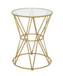 Grayson Lane Gold Glass Round End Table -GRAYSON LANE shop 330857480 AlternateImage7 l