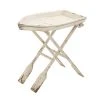 Grayson Lane White Wood Corner End Table