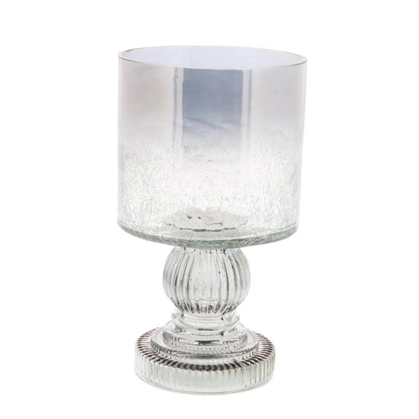 Grayson Lane 10-in x 6-in Traditional Black Glass Hurricane Candle Holder 3 Grayson Lane 10-in x 6-in Traditional Black Glass Hurricane Candle Holder - Image 3