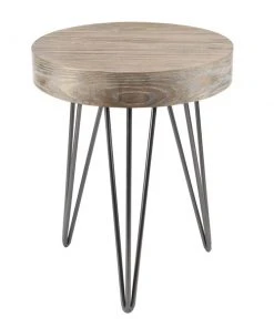 Grayson Lane Modern Light Brown Wood Round End Table 5 Grayson Lane Modern Light Brown Wood Round End Table -GRAYSON LANE shop 330857490 AlternateImage5 l