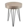 Grayson Lane Modern Light Brown Wood Round End Table