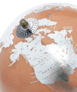 Grayson Lane 15-in x 8-in Traditional Copper Wood Globe -GRAYSON LANE shop 330857491 AlternateImage2 l