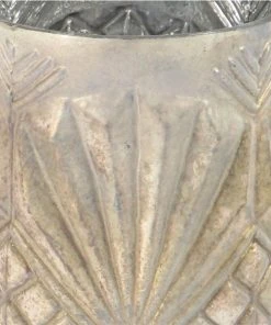 Grayson Lane Set of 3 Vintage Beige Glass Pillar Candle Holder -GRAYSON LANE shop 330857492 AlternateImage3 l