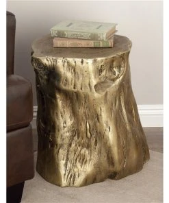 Grayson Lane Gold Fibreglass Live Edge End Table -GRAYSON LANE shop 330857498 AlternateImage1 l