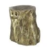 Grayson Lane Gold Fibreglass Live Edge End Table