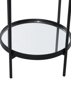 Grayson Lane Contemporary Black Metal with Glass Round End Table -GRAYSON LANE shop 330857499 AlternateImage3 l