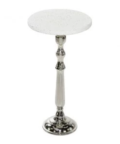 Grayson Lane Traditional Silver Composite Round End Table -GRAYSON LANE shop 330857502 AlternateImage5 l