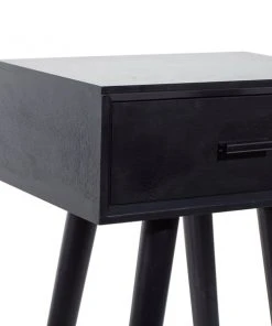 Grayson Lane Black Pine Wood Rectangular End Table -GRAYSON LANE shop 330857503 AlternateImage3 l