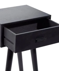 Grayson Lane Black Pine Wood Rectangular End Table -GRAYSON LANE shop 330857503 AlternateImage4 l